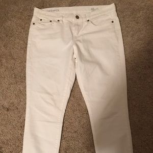 J Crew, white, Toothpick (Skinny) Ankle